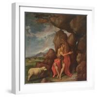 St. John the Baptist in the Desert-Pedro Orrente-Framed Premium Giclee Print