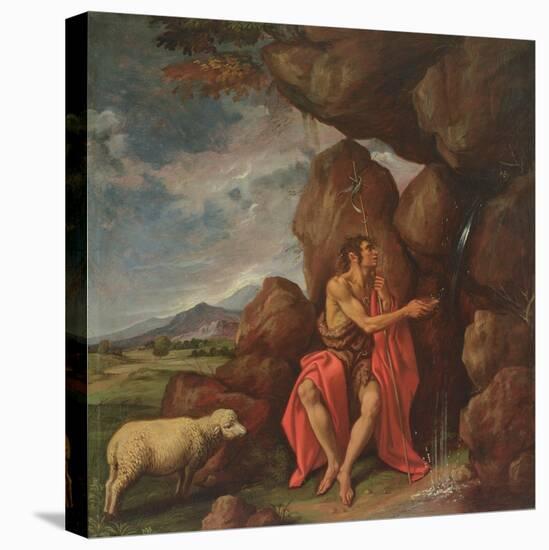 St. John the Baptist in the Desert-Pedro Orrente-Stretched Canvas