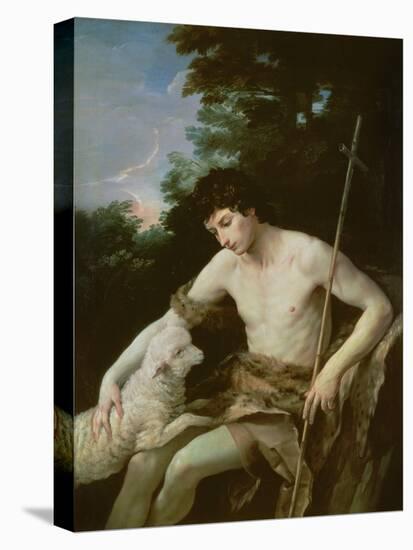 St. John the Baptist in the Wilderness, C.1625-Guido Reni-Stretched Canvas