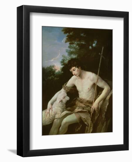 St. John the Baptist in the Wilderness, C.1625-Guido Reni-Framed Giclee Print