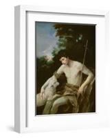 St. John the Baptist in the Wilderness, C.1625-Guido Reni-Framed Giclee Print