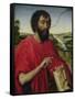St. John the Baptist, Left Hand Panel of the Triptych of the Braque Family-Rogier van der Weyden-Framed Stretched Canvas