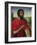 St. John the Baptist, Left Hand Panel of the Triptych of the Braque Family-Rogier van der Weyden-Framed Giclee Print