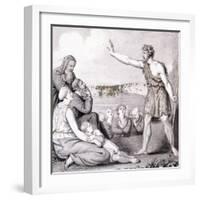 St John the Baptist Preaching, 19th Century-null-Framed Giclee Print