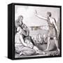 St John the Baptist Preaching, 19th Century-null-Framed Stretched Canvas