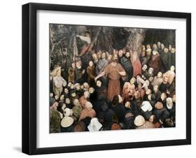 St. John the Baptist Preaching, c.1565-7-Pieter Bruegel the Elder-Framed Giclee Print