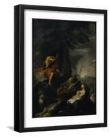 St. John the Baptist Preaching in the Wilderness-Pierre Louis Cretey Or Cretet-Framed Giclee Print