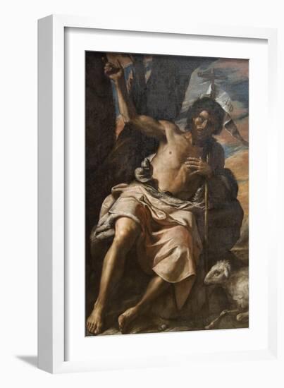 St. John the Baptist Preaching-Mattia Preti-Framed Art Print