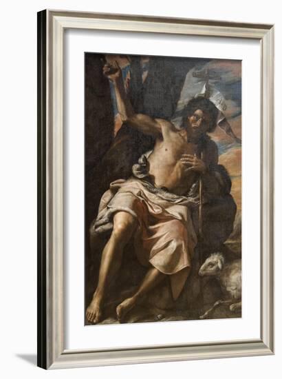 St. John the Baptist Preaching-Mattia Preti-Framed Art Print