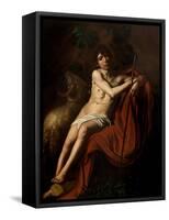 St. John the Baptist-Caravaggio-Framed Stretched Canvas