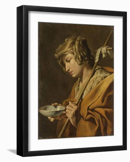 St John the Baptist-Matthias Stom-Framed Art Print