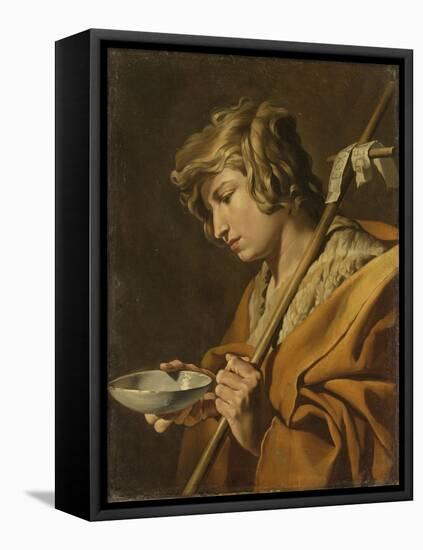 St John the Baptist-Matthias Stom-Framed Stretched Canvas