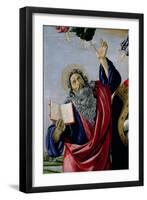 St. John the Evangelist, from the Altarpiece of St. Mark, circa 1488-90 (Detail)-Sandro Botticelli-Framed Giclee Print