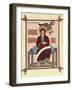 St John the Evangelist from the Lindisfarne (Durha) Gospel Book, C720-null-Framed Giclee Print