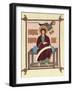 St John the Evangelist from the Lindisfarne (Durha) Gospel Book, C720-null-Framed Giclee Print