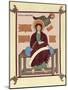 St John the Evangelist from the Lindisfarne (Durha) Gospel Book, C720-null-Mounted Giclee Print