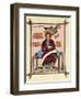 St John the Evangelist from the Lindisfarne (Durha) Gospel Book, C720-null-Framed Giclee Print