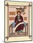 St John the Evangelist from the Lindisfarne (Durha) Gospel Book, C720-null-Mounted Giclee Print