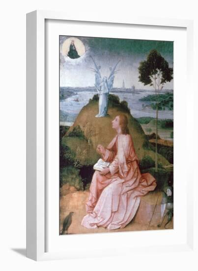 St John the Evangelist on Patmos, 1504-1505-Hieronymus Bosch-Framed Giclee Print