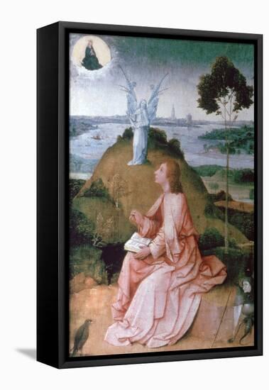 St John the Evangelist on Patmos, 1504-1505-Hieronymus Bosch-Framed Stretched Canvas