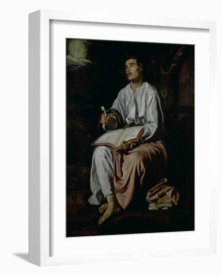 St. John the Evangelist on the Island of Patmos, c.1618-Diego Velazquez-Framed Giclee Print