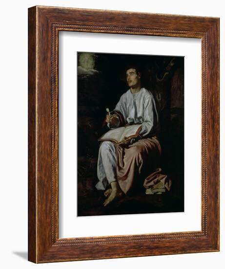 St. John the Evangelist on the Island of Patmos, c.1618-Diego Velazquez-Framed Giclee Print