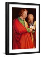 St. John with St. Peter and St. Paul with St. Mark, 1526 (Detail of 170205)-Albrecht Dürer-Framed Giclee Print