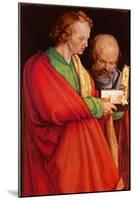 St. John with St. Peter and St. Paul with St. Mark, 1526 (Detail of 170205)-Albrecht Dürer-Mounted Giclee Print