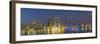 St. Johns River and Jacksonville skyline at twilight. Jacksonville, Florida.-Richard & Susan Day-Framed Photographic Print