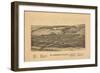 St. Johnsville, New York - Panoramic Map-Lantern Press-Framed Art Print