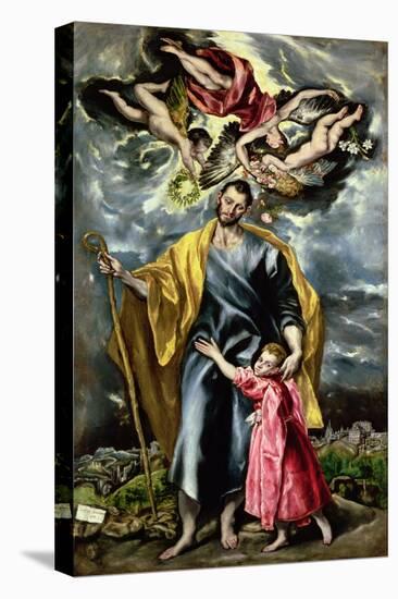 St. Joseph and the Christ Child, 1597-99-El Greco-Stretched Canvas