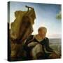 St. Joseph from "Rest on the Flight into Egypt," 1805-06-Philipp Otto Runge-Stretched Canvas