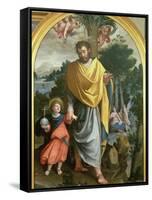 St. Joseph Leading the Infant Christ-Juan Sanchez Cotan-Framed Stretched Canvas