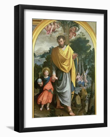 St. Joseph Leading the Infant Christ-Juan Sanchez Cotan-Framed Premium Giclee Print