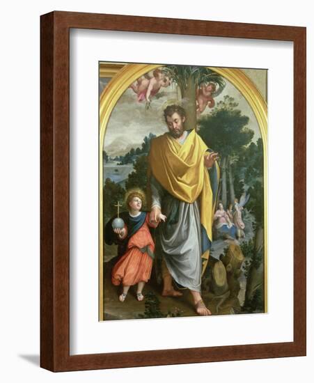 St. Joseph Leading the Infant Christ-Juan Sanchez Cotan-Framed Giclee Print