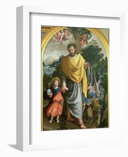 St. Joseph Leading the Infant Christ-Juan Sanchez Cotan-Framed Giclee Print