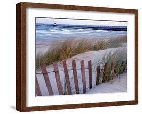 St. Joseph Lighthouse on Lake Michigan, Berrien County, Michigan, USA-Brent Bergherm-Framed Photographic Print