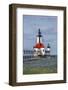 St. Joseph North Pier Lighthouses. St. Joseph, Michigan, USA.-Richard & Susan Day-Framed Photographic Print