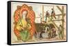 St Joseph, Patron Saint of Carpenters and Roofers-null-Framed Stretched Canvas