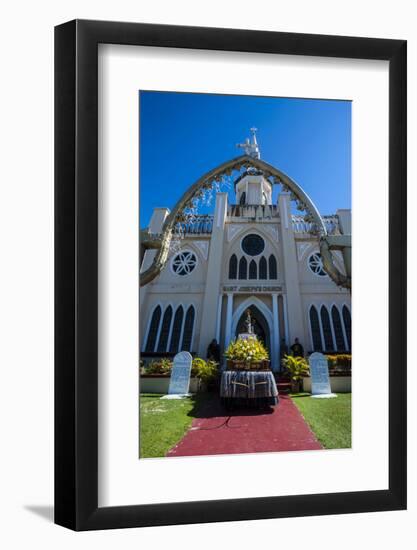 St. Joseph's Church in Inarajan, Guam, Us Territory, Central Pacific, Pacific-Michael Runkel-Framed Photographic Print