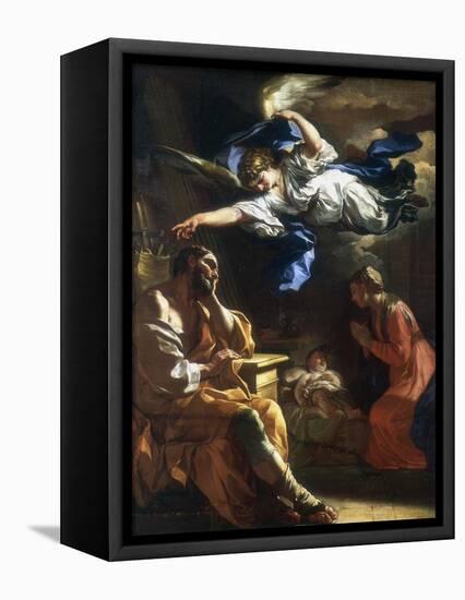 St Joseph's Dream, C1677-1747-Francesco Solimena-Framed Stretched Canvas