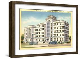 St. Joseph's Infirmary, Houston-null-Framed Art Print