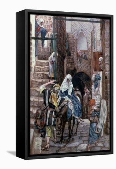 St. Joseph Seeks Lodging in Bethlehem, Illustration for 'The Life of Christ', C.1886-94-James Tissot-Framed Stretched Canvas