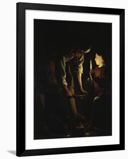 St, Joseph, the Carpenter, C. 1642-Georges de La Tour-Framed Giclee Print