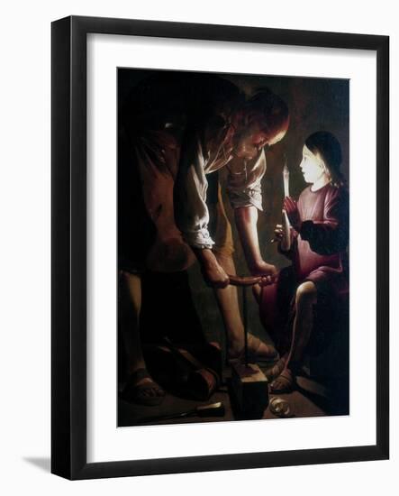 St Joseph the Carpenter, C1640-Georges de La Tour-Framed Giclee Print