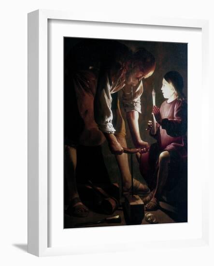 St Joseph the Carpenter, C1640-Georges de La Tour-Framed Giclee Print