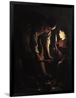 St. Joseph, the Carpenter, circa 1640-Georges de La Tour-Framed Giclee Print