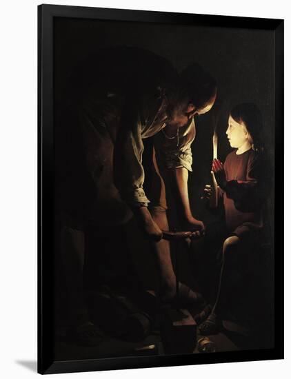 St. Joseph, the Carpenter, circa 1640-Georges de La Tour-Framed Giclee Print