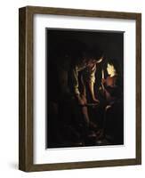 St. Joseph, the Carpenter, circa 1640-Georges de La Tour-Framed Giclee Print