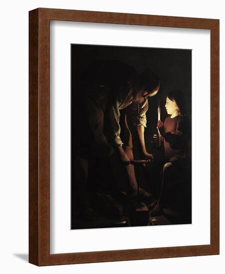 St. Joseph, the Carpenter, circa 1640-Georges de La Tour-Framed Giclee Print